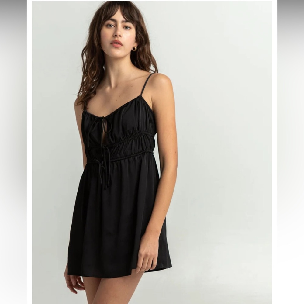 Free People Women’s Meant To Be Ruched Mini Dress In Black